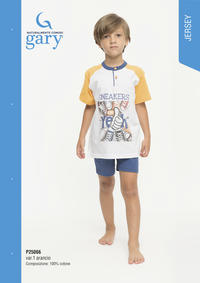 BOY'S PAJAMA M/M P35066 Tellini S.r.l. Wholesale Clothing